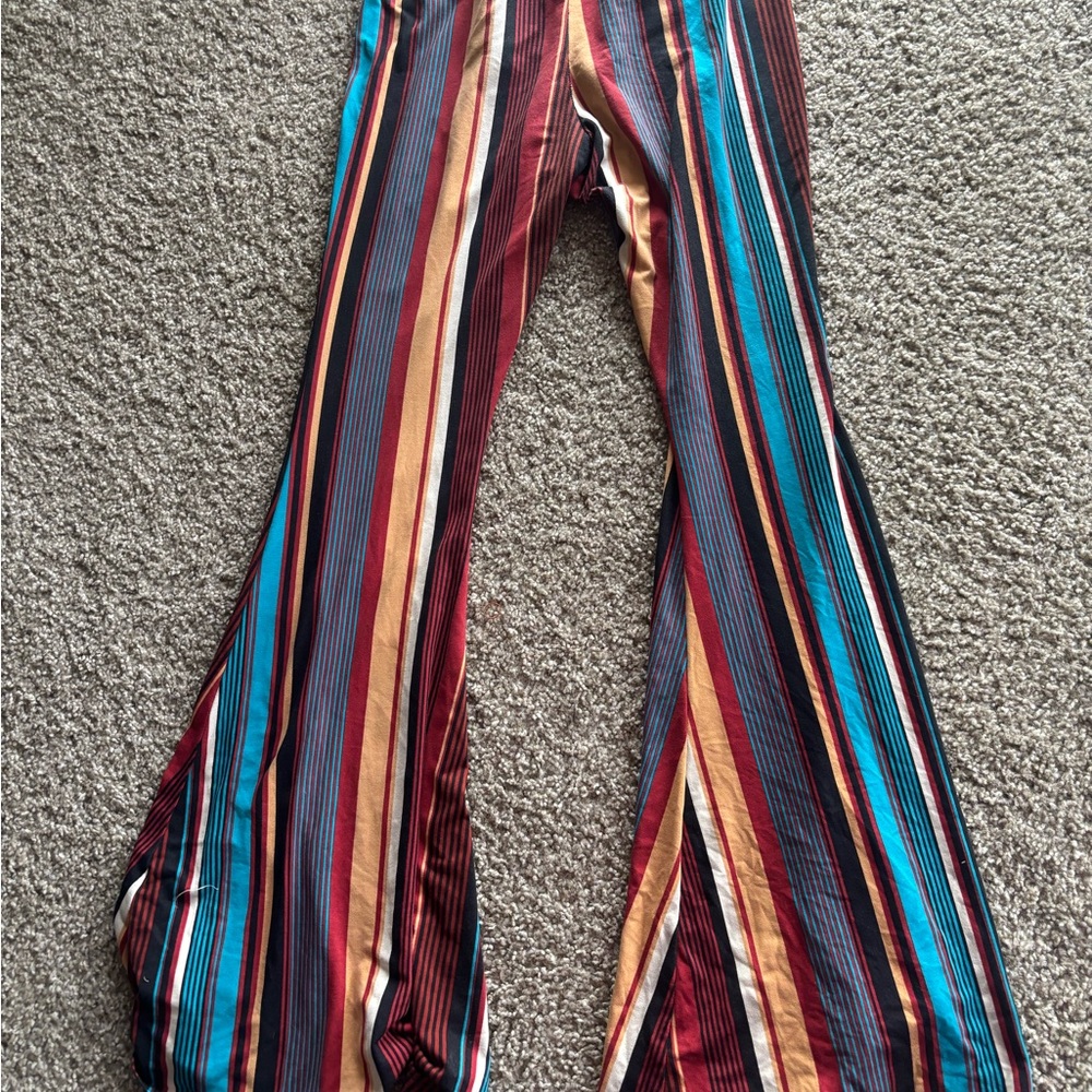 Striped Flare Pants